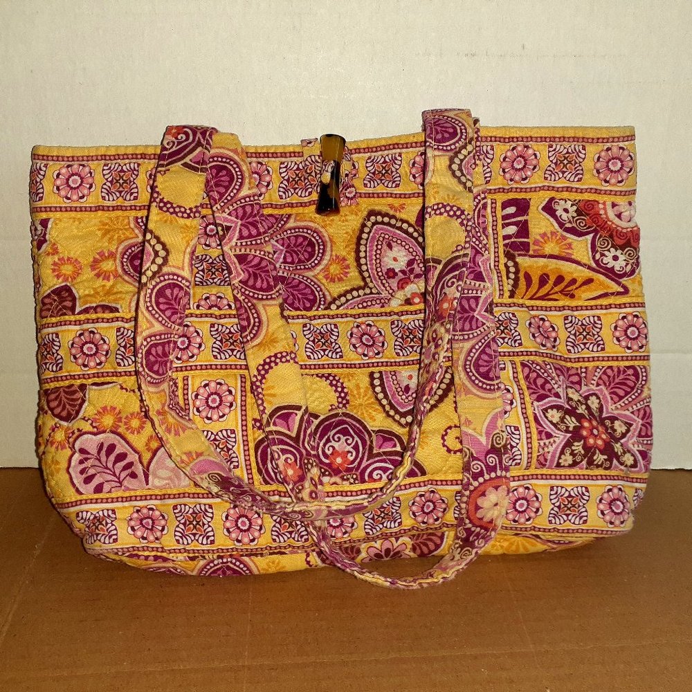 Vera Bradley Red and Yellow Bag Shoulder
